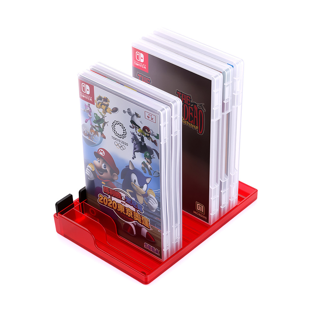 DOBE Original Compatible with Switch/Switch 2 2-in-1 Game Card Storage Tray with 12PCS Game Cards