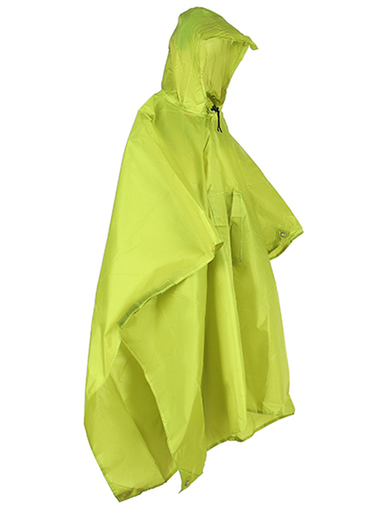 Outdoor 3-in-1 One-Piece Raincoat Hiking Rain Poncho Windproof Rainproof Cycling Raincoat Lightweight Easy to Store and Manage