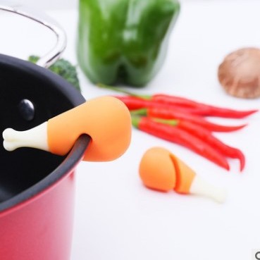 Silicone small carrot pot lid lifter anti-overflow device kitchen practical small tool sellable