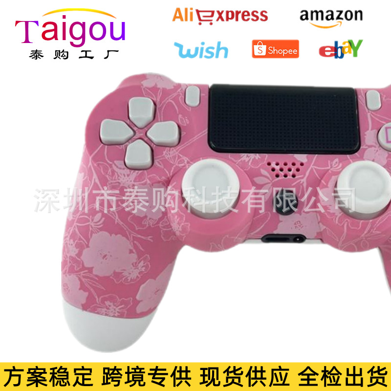New p4 game controller scheme stable S4 controller Bluetooth 5.0 wireless vibration controller