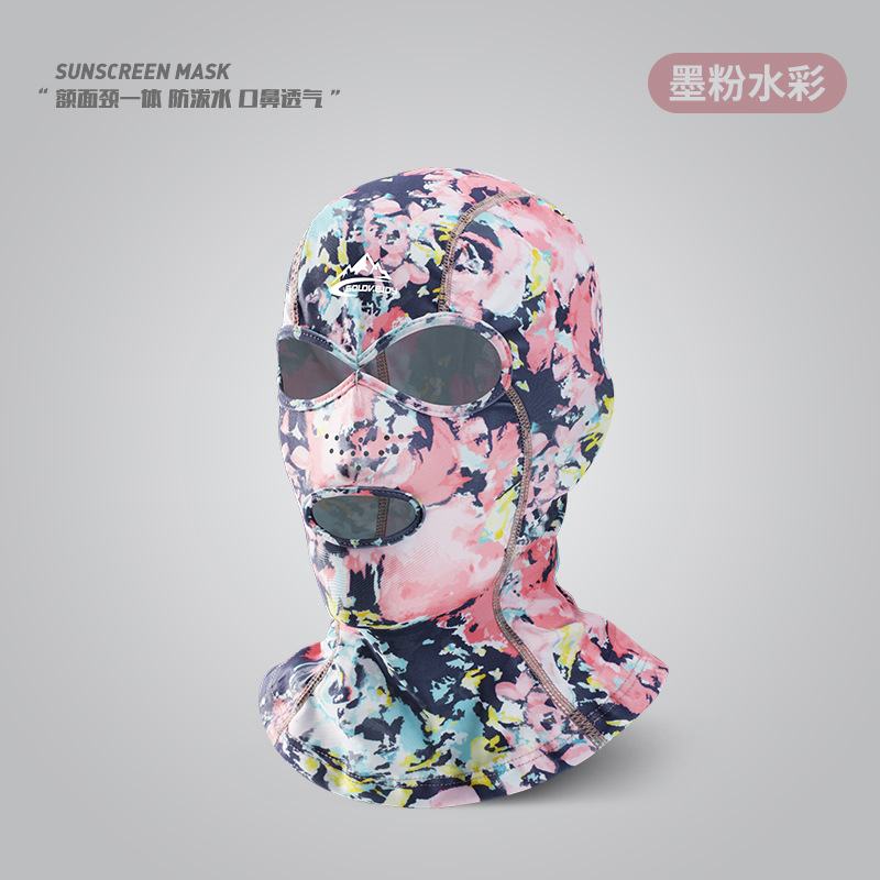 Summer Sun Protection Head Cover Men Women Outdoor Water Beach Swimming Face Mask Breathable UV Protection Facekini XTJ126