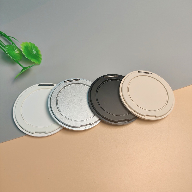 Thin Ring Stand 360 Degree Round Turntable Rotating Hinge Lazy Stand LOGO Pattern Adhesive Phone Stand