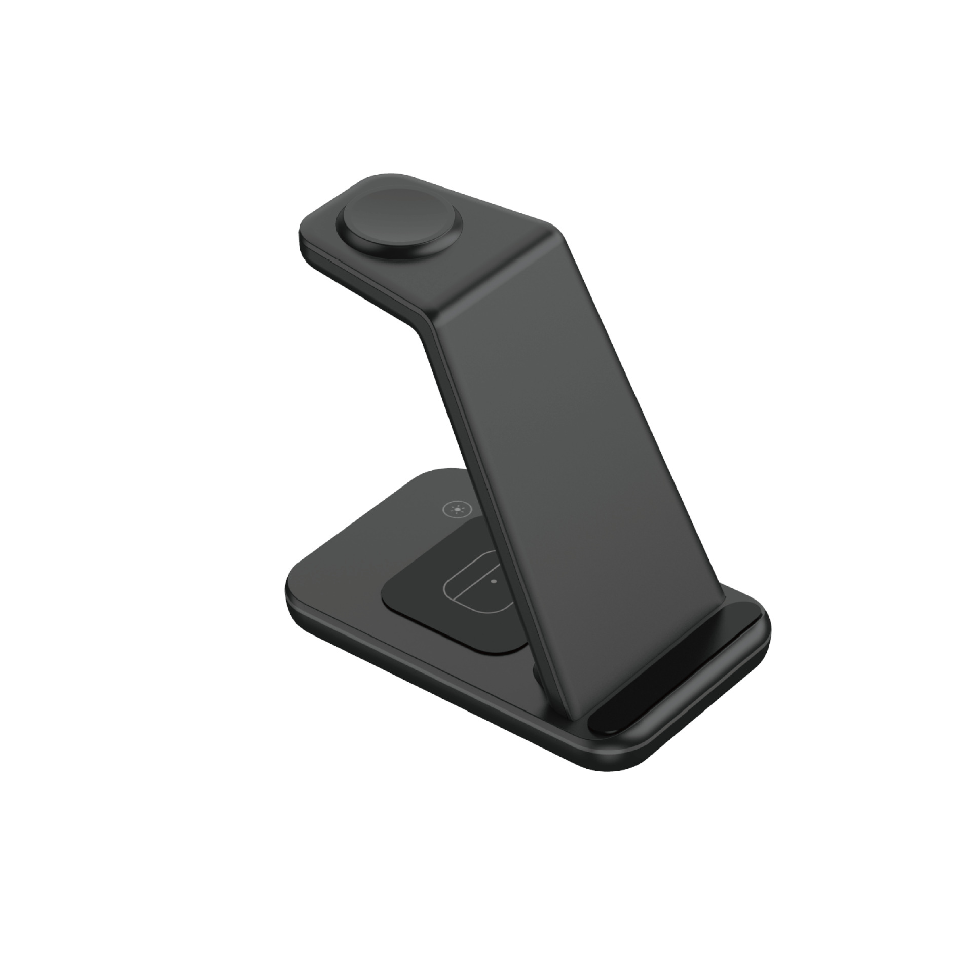 New black technology three-in-one wireless charger for Apple phone Samsung watch 15W wireless charging
