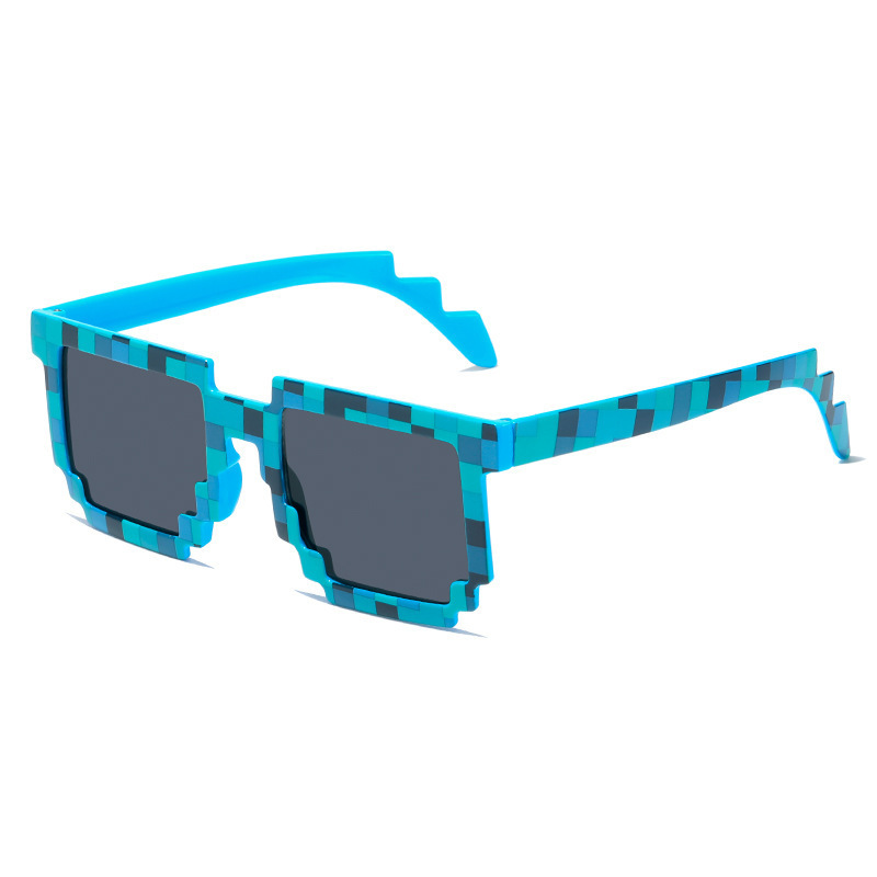 Mosaic glasses sunglasses pixel set children's props sun glasses, funny social person prank