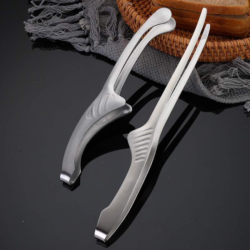Barbecue tongs 304 stainless steel barbecue tongs grilling tongs food tongs public tongs barbecue grill shop tool