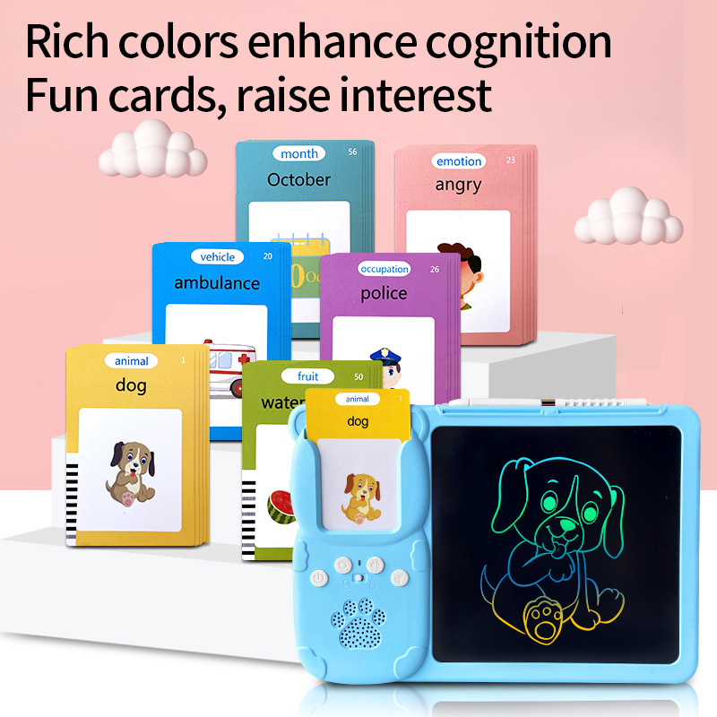 Early Education Card Machine 8.5 Inch Writing Tablet All-in-One Machine Children's English Learning Drawing Educational Toy