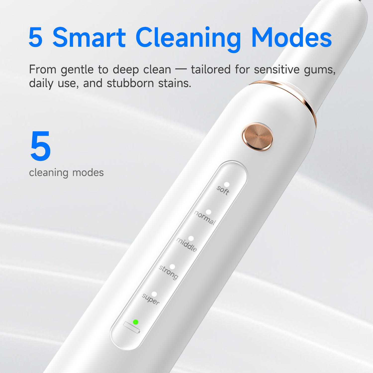 Cross-border ultrasonic teeth cleaner for removing plaque an