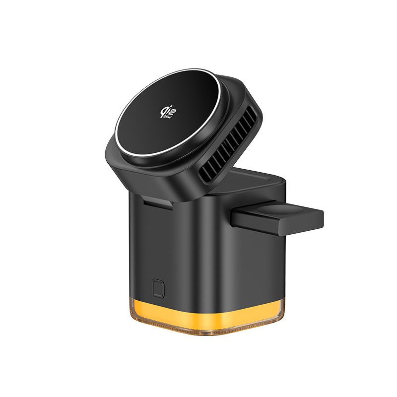 Qi2.2 Semiconductor Cooling Charging 25W Magnetic Wireless Charger 5-in-1 Apple Watch Earphone Stand