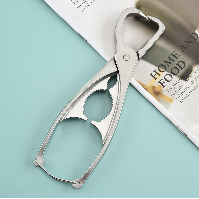 Stainless Steel Pliers Tea Knife Walnut Nutcracker Manual Tea Clip Tea Tool Multifunctional Bottle Opener Tea Set