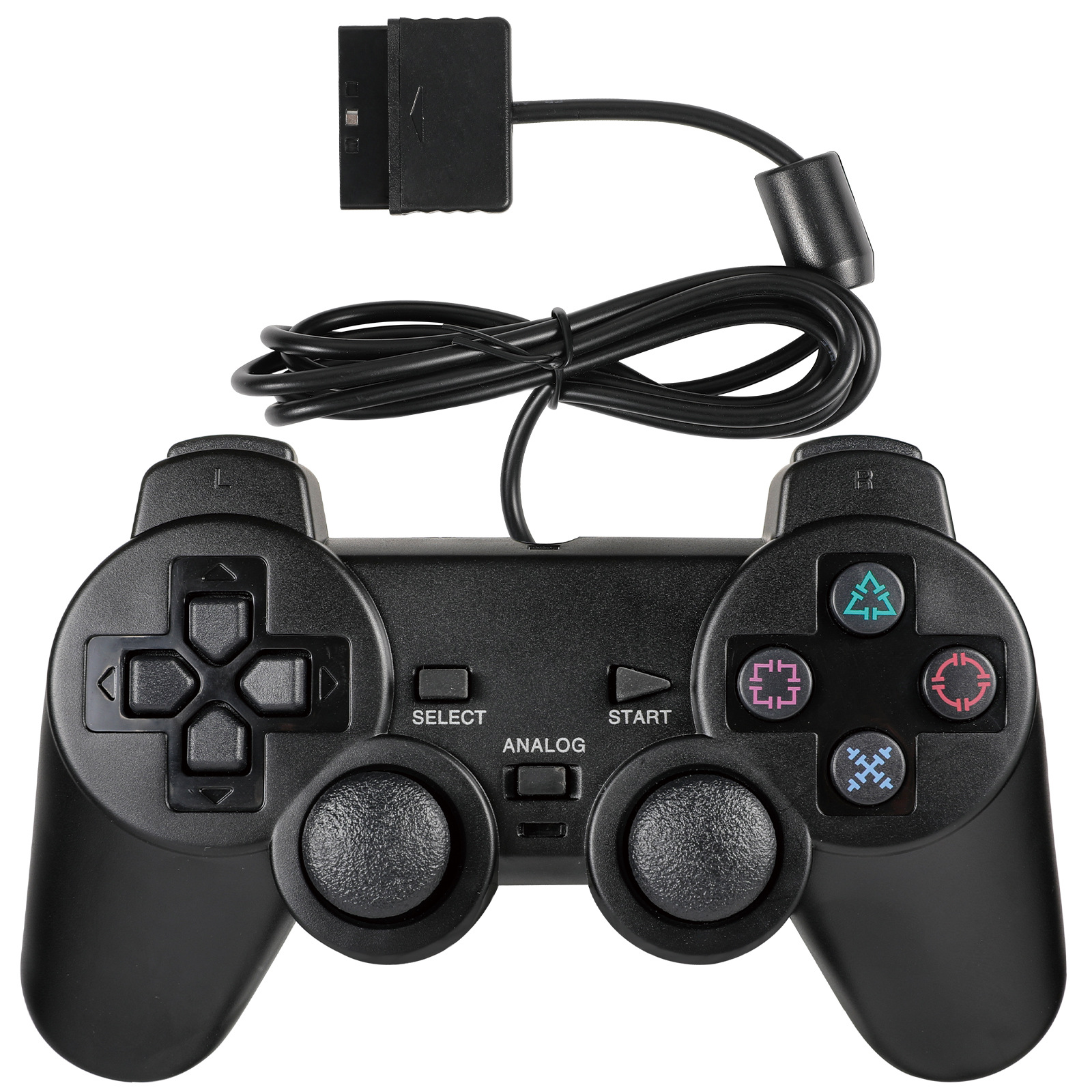 Support black and color with logo PS2 wired game controller PS2 wired controller PS2 controller