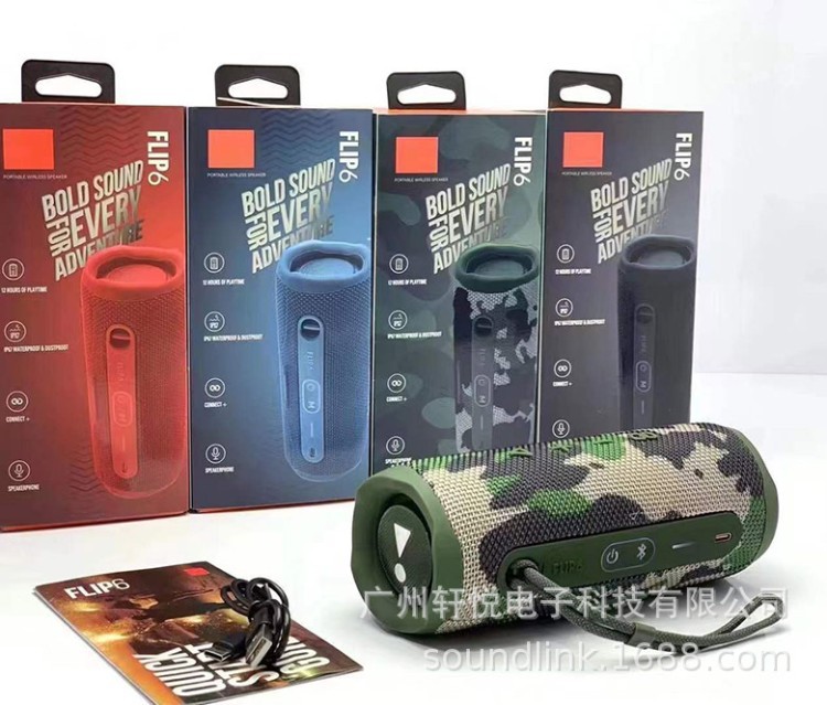 High Quality Flip6 Speaker Waterproof Outdoor Portable Handy