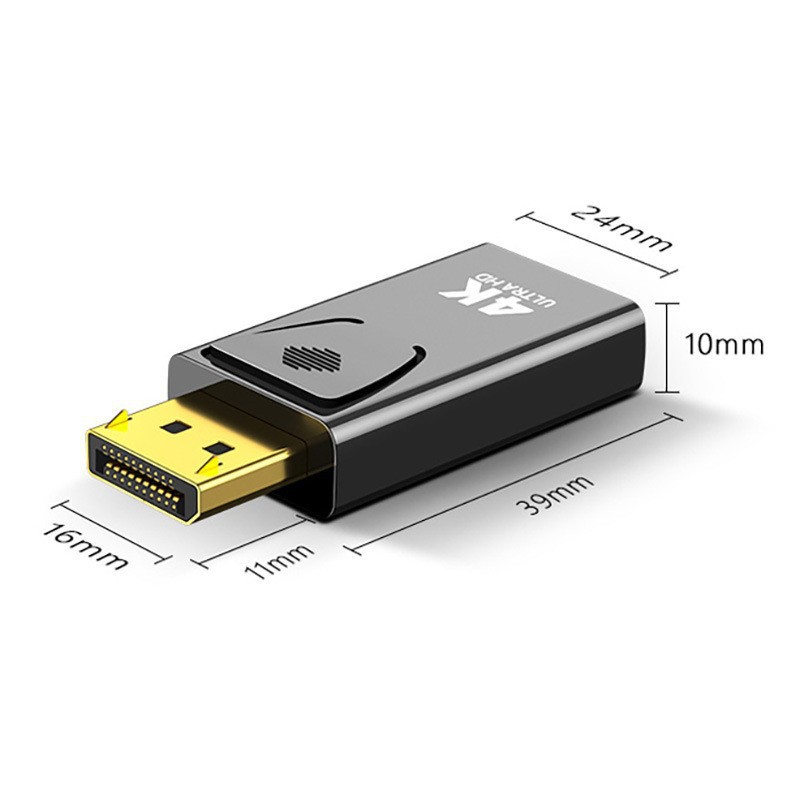 DP to HDMI adapter head computer to monitor projector 4K HD converter standard DisplayPort