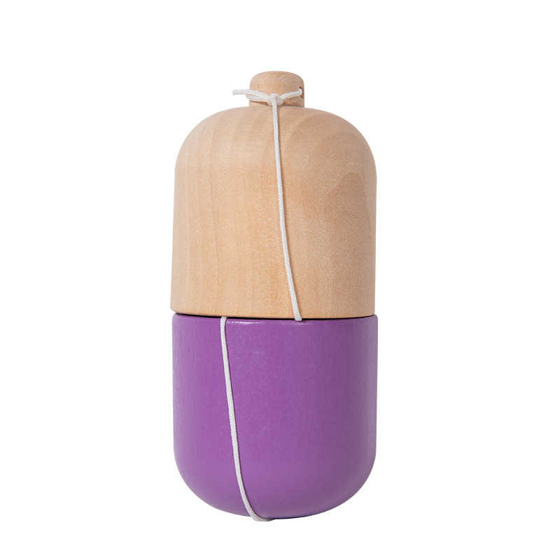 Wooden Superb Feel Skill Cup, Cracked Pill Top Cup, Sword Cup, Skill Ball and Sword Ball Interactive Toy