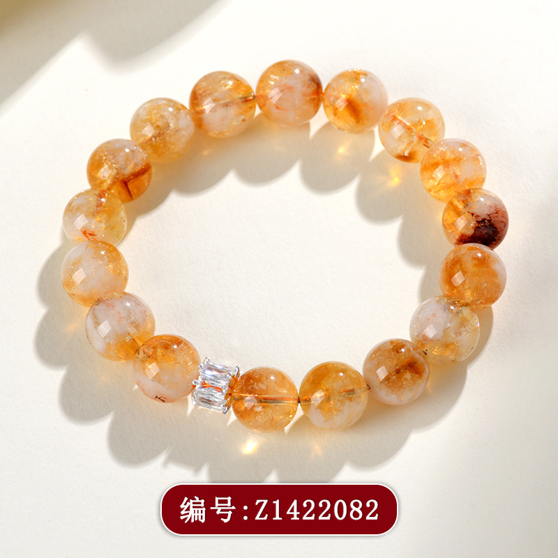 Z1422黄塔晶单圈手链