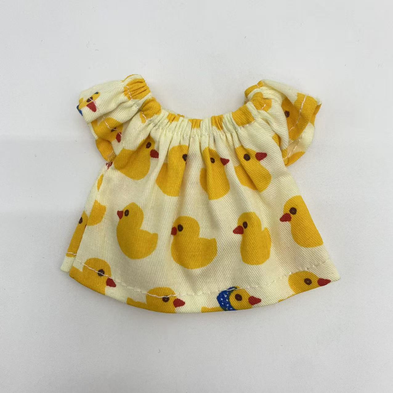 Small skirt 14cm,掌门狗 dress 10cm pendant doll top suitable for Labubu doll clothes accessories