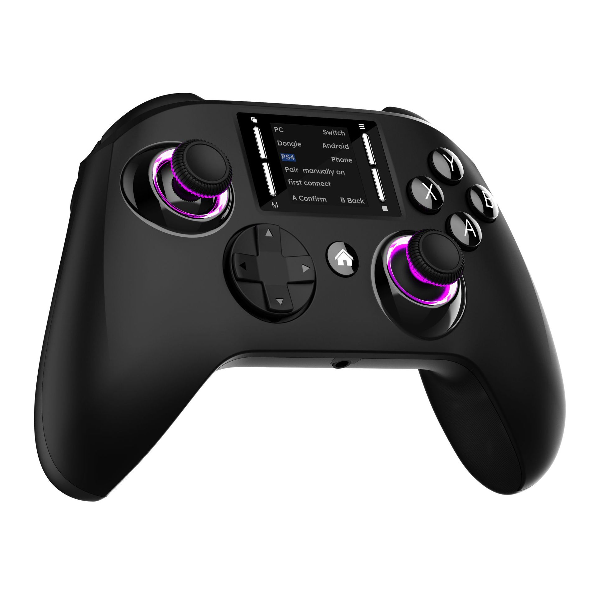 [Full Function] Type-C Interface RGB Light Gaming Controller Six-Axis Motion Sensing Macro Programming Gamepad