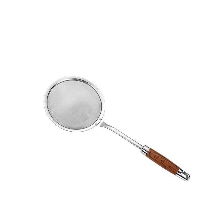 304 stainless steel colander, household kitchen strainer, ultra-fine filter for soy milk, frying filter mesh, residue filter, hot pot strainer