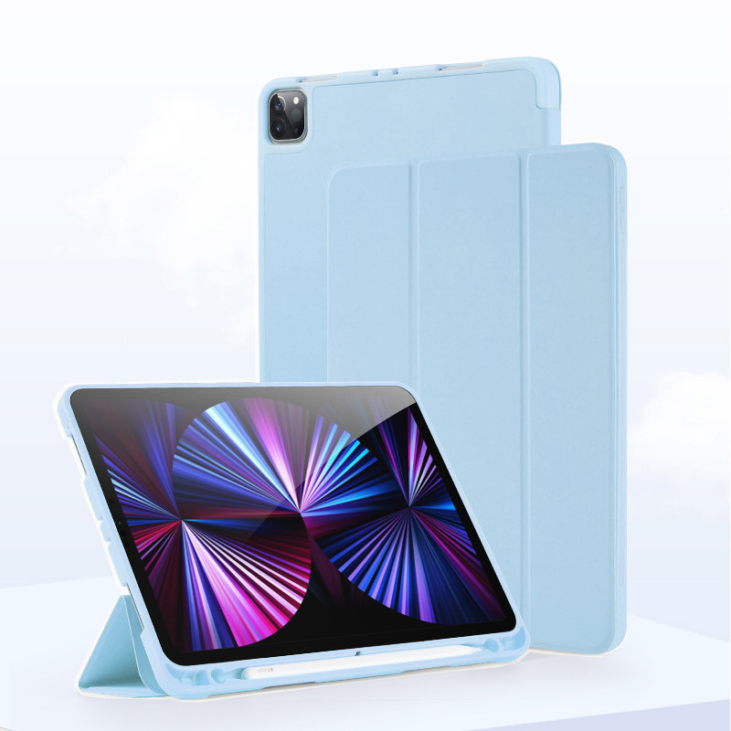 Compatible 2025 11 Inch 10.5 with Pen Slot Air4 Tablet iPad 10.2 Silicone 9.7 Soft Case Bottom Protective Case