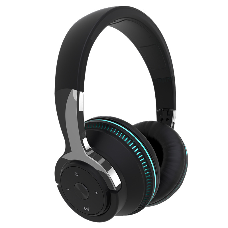 New Private Mold H2 Glowing Over-Ear Bluetooth Headphones Wireless Gaming Full-Enclosure Cat Ear Earmuff