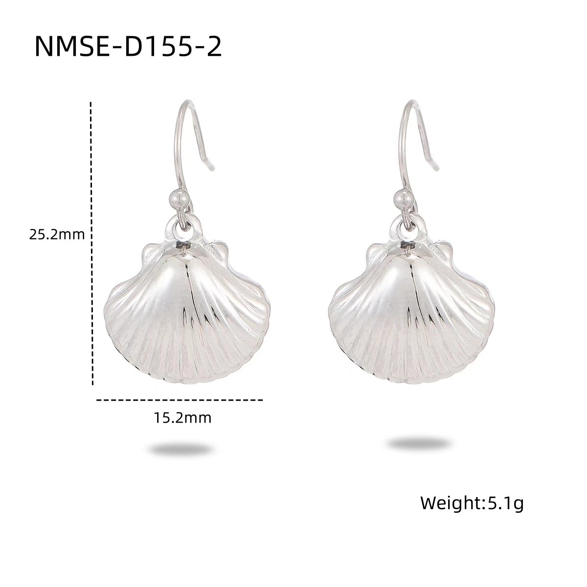 New Ocean Shell Pearl Titanium Steel Necklace Set for Women Stainless Steel Pendant