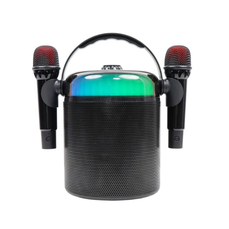Karaoke Wireless Bluetooth Speaker K Song Microphone All-in-One Home KTV Dual Microphone Chorus Home Microphone Speaker