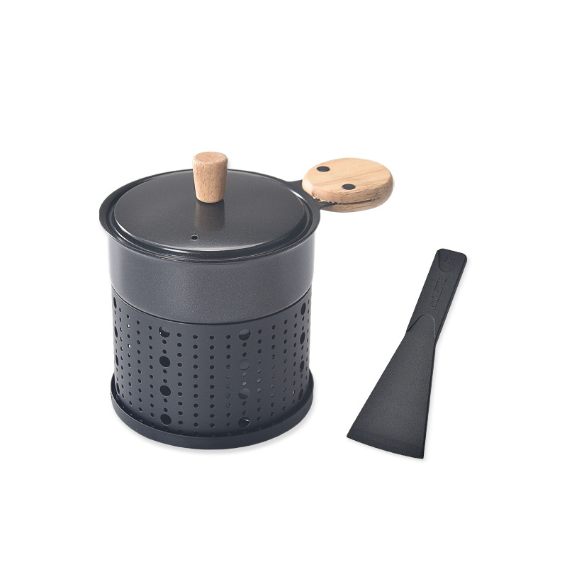 New outdoor camping portable cheese small baking pan coffee pot cream heating pan cheese mini small baking pan