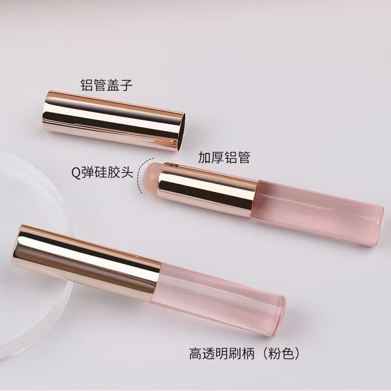 Lipstick lip brush silicone head portable with cap blending round head concealer Cangzhou makeup brush new makeup tool