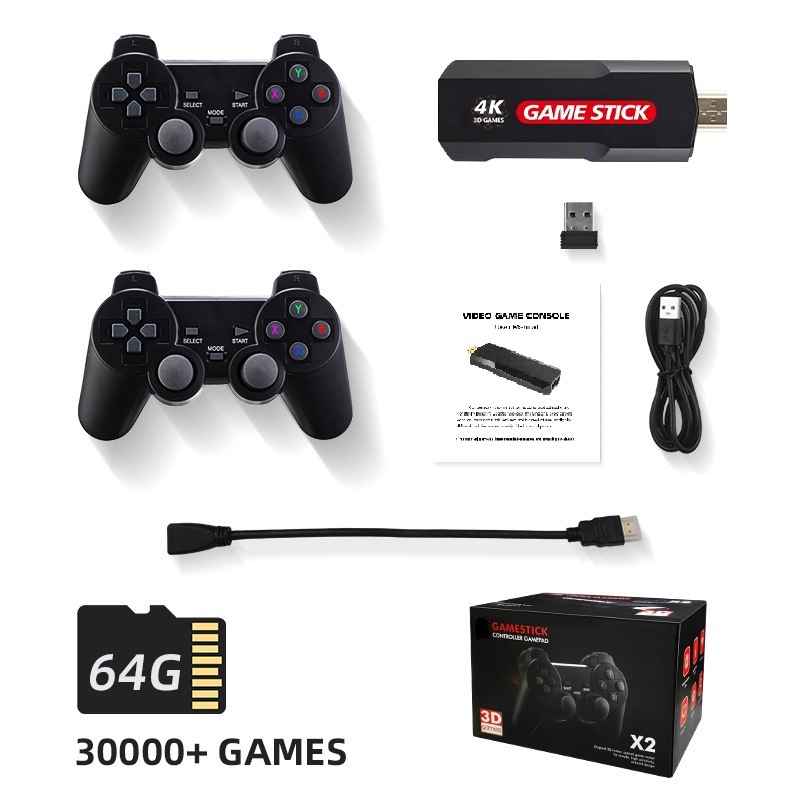 X2 Home Game Console Wireless HD HDMI Game Console Dual Player Battle Game Arcade