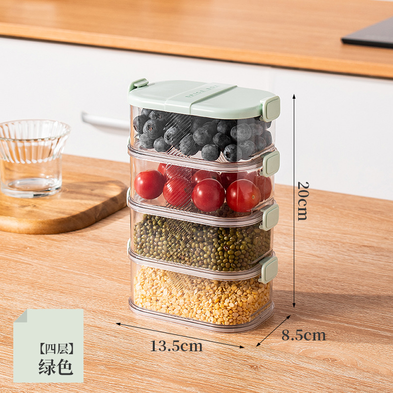 Spice storage box, seasoning jar set, household kitchen portable, Sichuan pepper and star anise storage box, sealed jar, seasoning picnic box