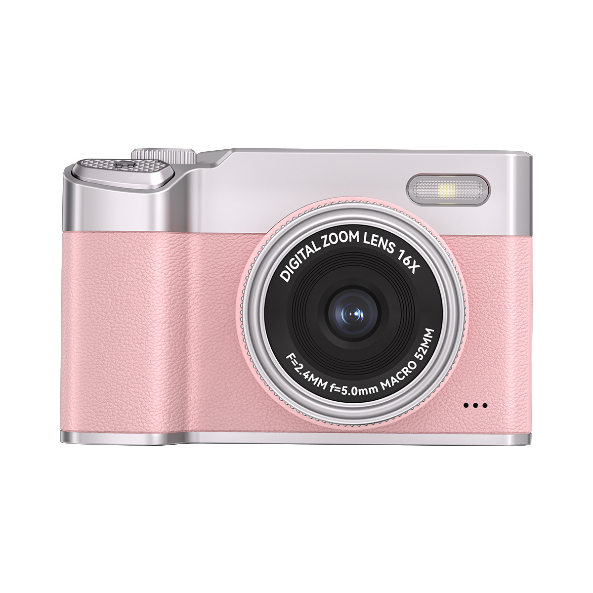 Lightweight Portable 48MP Front and Rear Dual Camera 16x Zoom HD Video Pocket Flashlight Camera