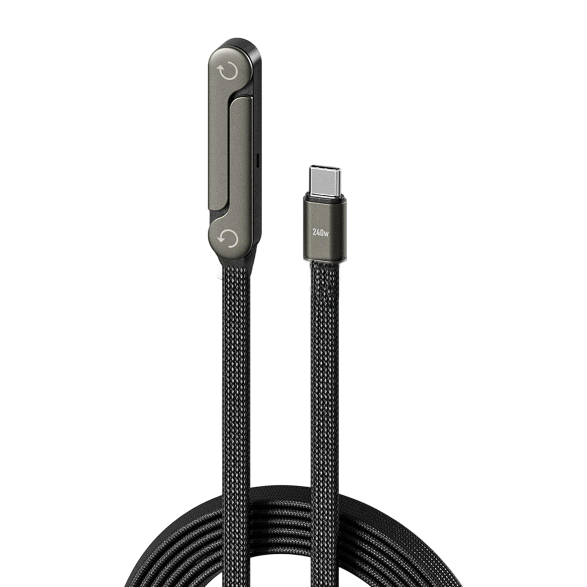 240W Stand Fast Charging Data Cable for Apple Android Phone Tablet Charging Cable
