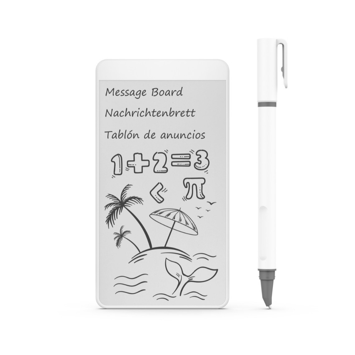 5.5-inch magnetic whiteboard microcapsule writing board refrigerator magnet children's drawing board home message office draft eco-friendly
