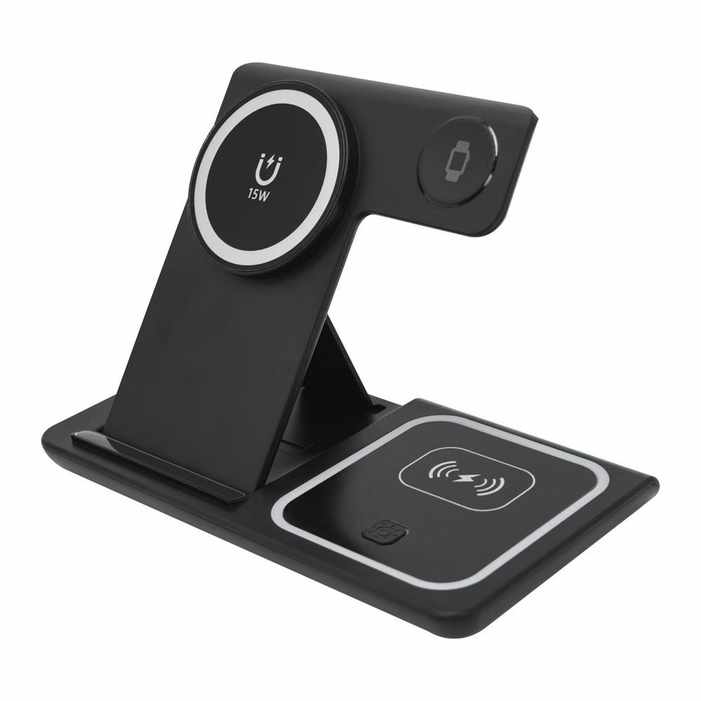 New MagSafe Magnetic Wireless Charger 15W 4-in-1 Foldable Ultra-Thin Desktop Wireless Charging Station