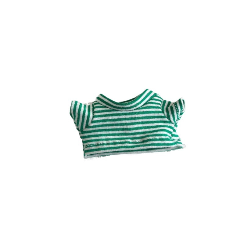 14cm striped T-shirt dog doll clothes top plush toy doll accessories clothes