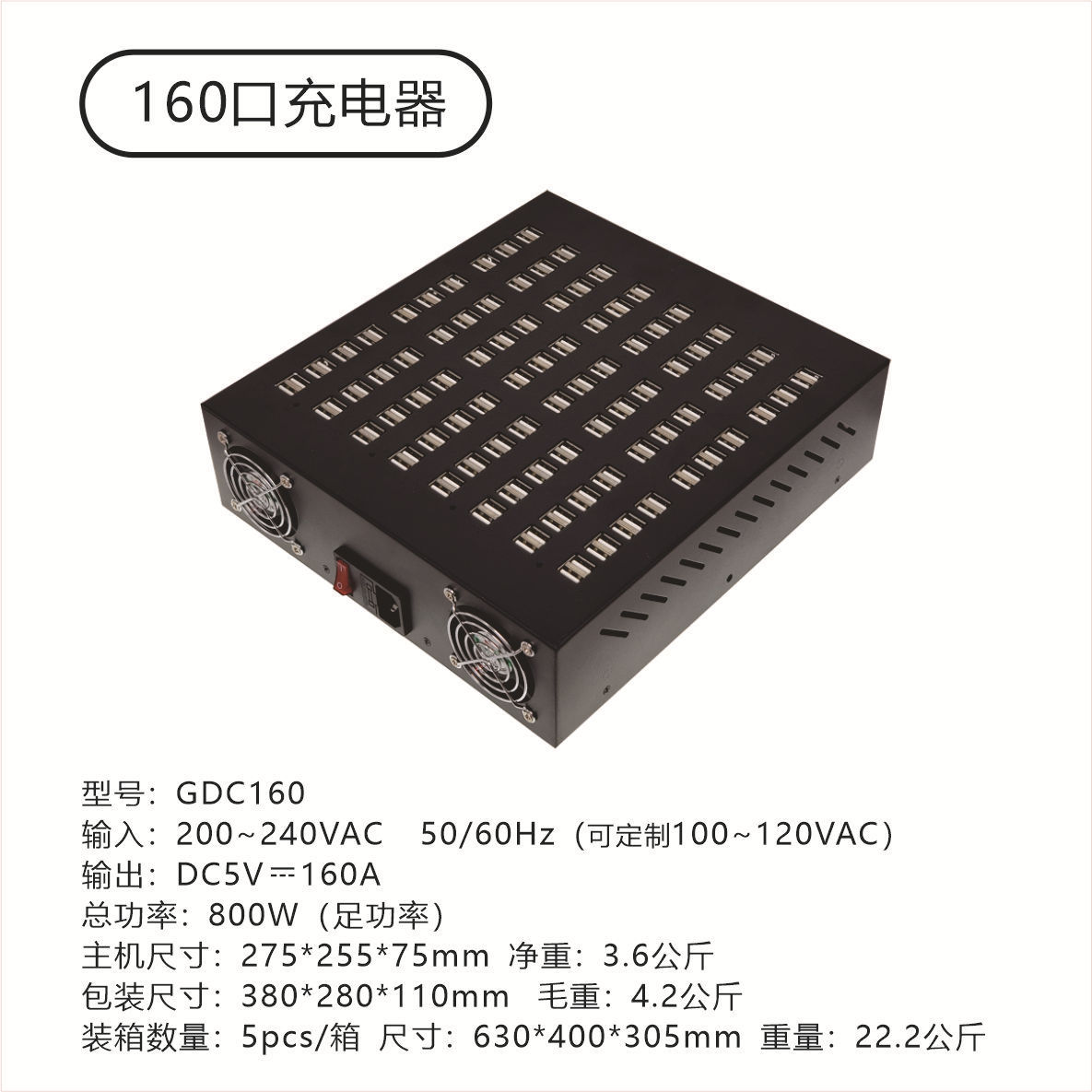 美规 AC 110V · GDC160（铁壳160口160A）