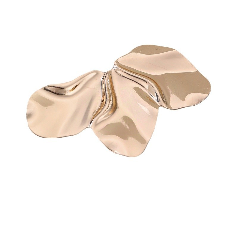 RZ0835 Geometric Metal Style Lava Line Women's Ring Irregular Polished Open Ring Set