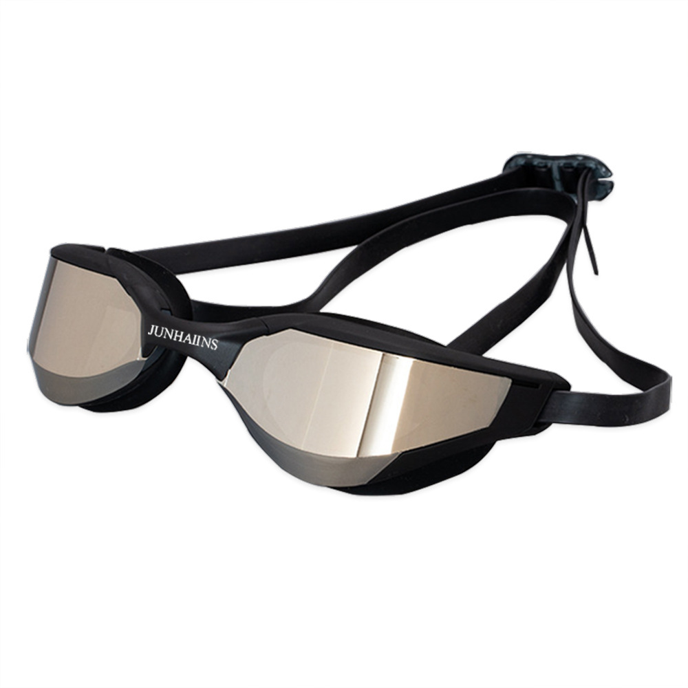 JUNHAIINS Junhai swimming goggles professional men and women swimming goggles anti-fog waterproof flat light racing wide-angle