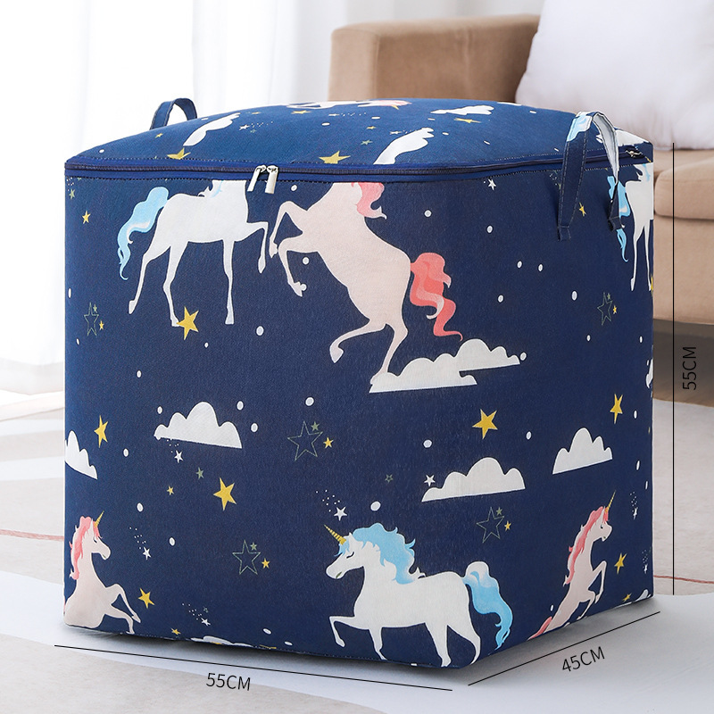 Clothes Storage Basket, Oxford Fabric Storage Bag, Quilt Moving Packing Bag, Storage Box, Large Capacity Storage