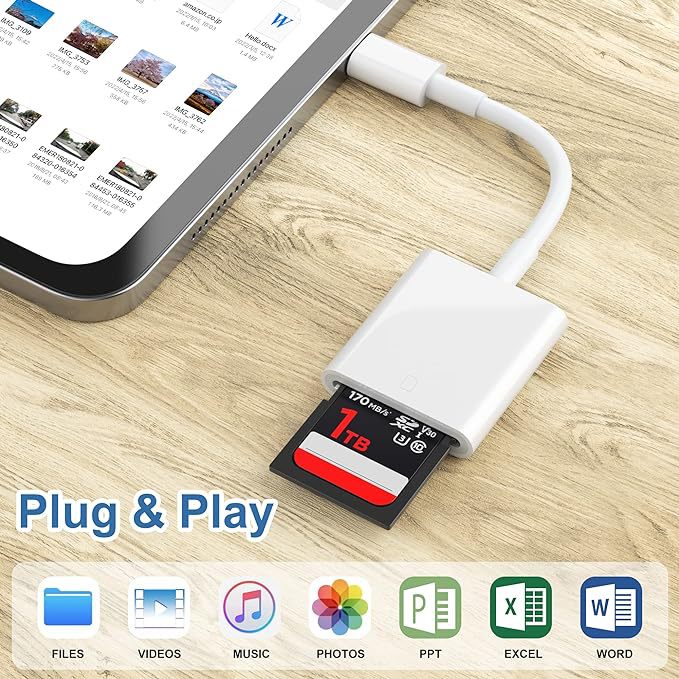 Camera SD Card Reader for Apple iPhone Sony Canon Nikon OTG Memory Card Adapter