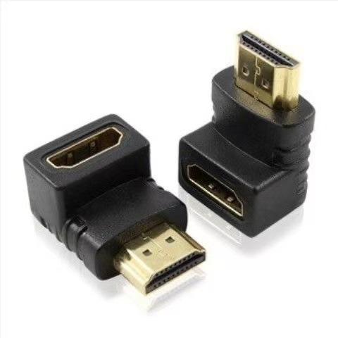 HDMI 90 degree right angle adapter 90 degree angle HDMI male to female converter extension adapter