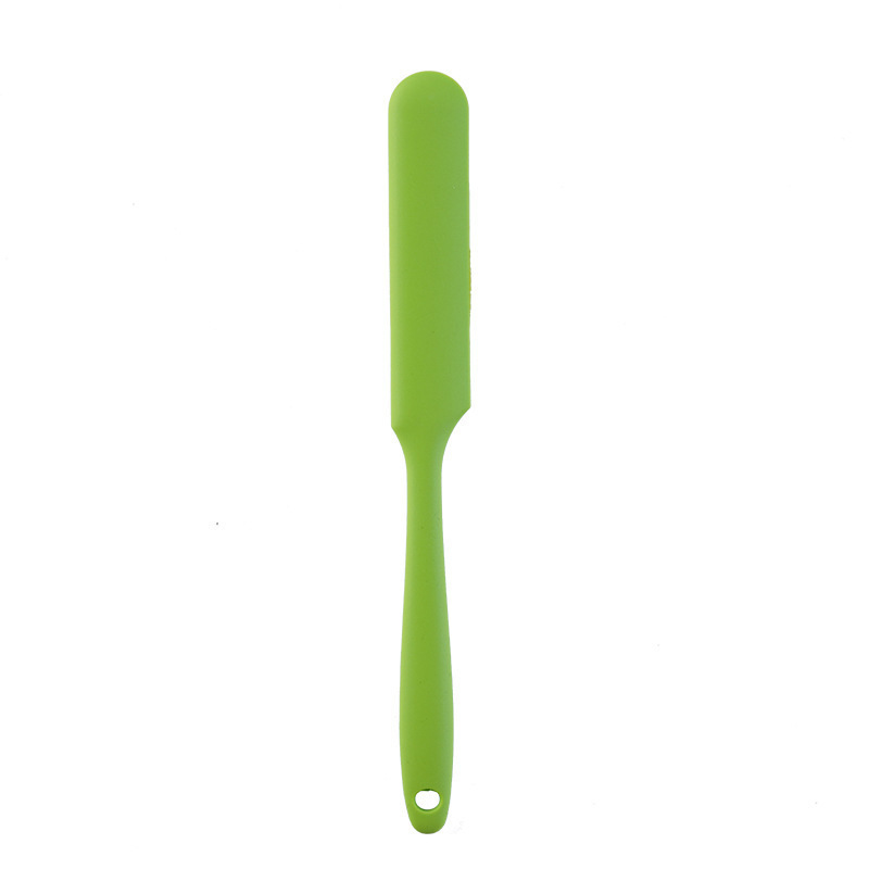 Long silicone spatula, 7 colors available, baking cream tool, food-grade high-temperature resistant, integrated molding