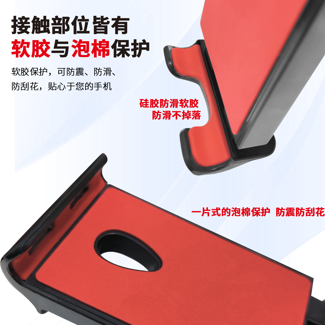 Car interior multifunctional phone holder car navigation telescopic rod car support mount dashboard fixed mount