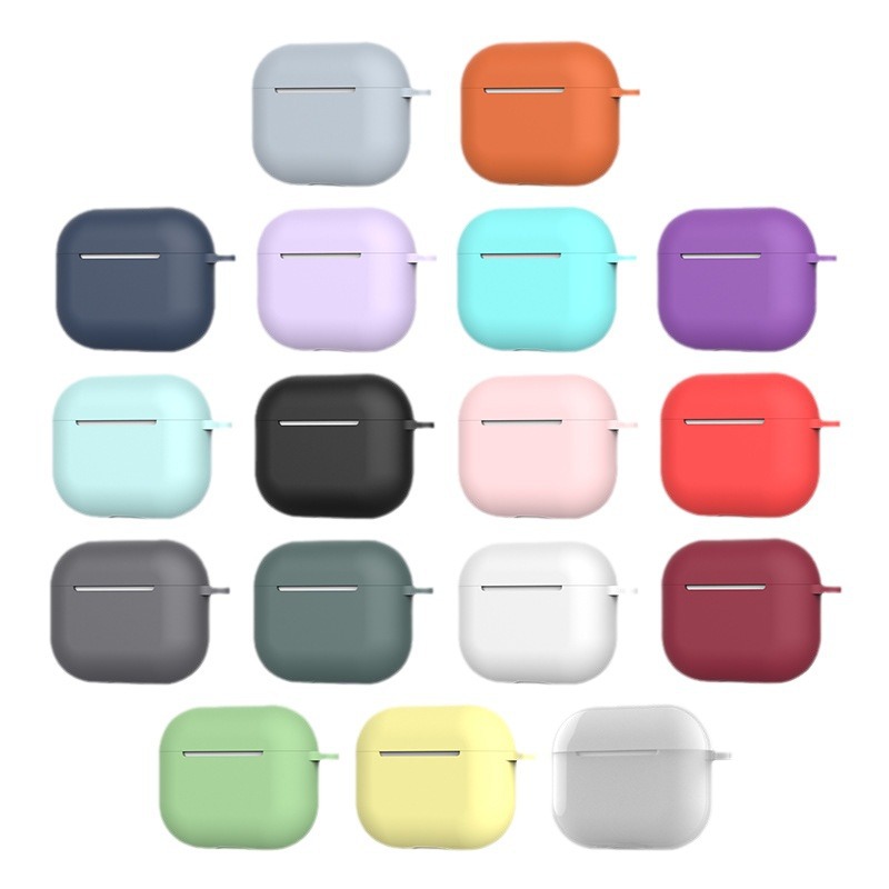 Apple Headphone Protective Case AirPods 3 Headphone Case Wireless Bluetooth Headphone Protective Cover Silicone Headphone Case