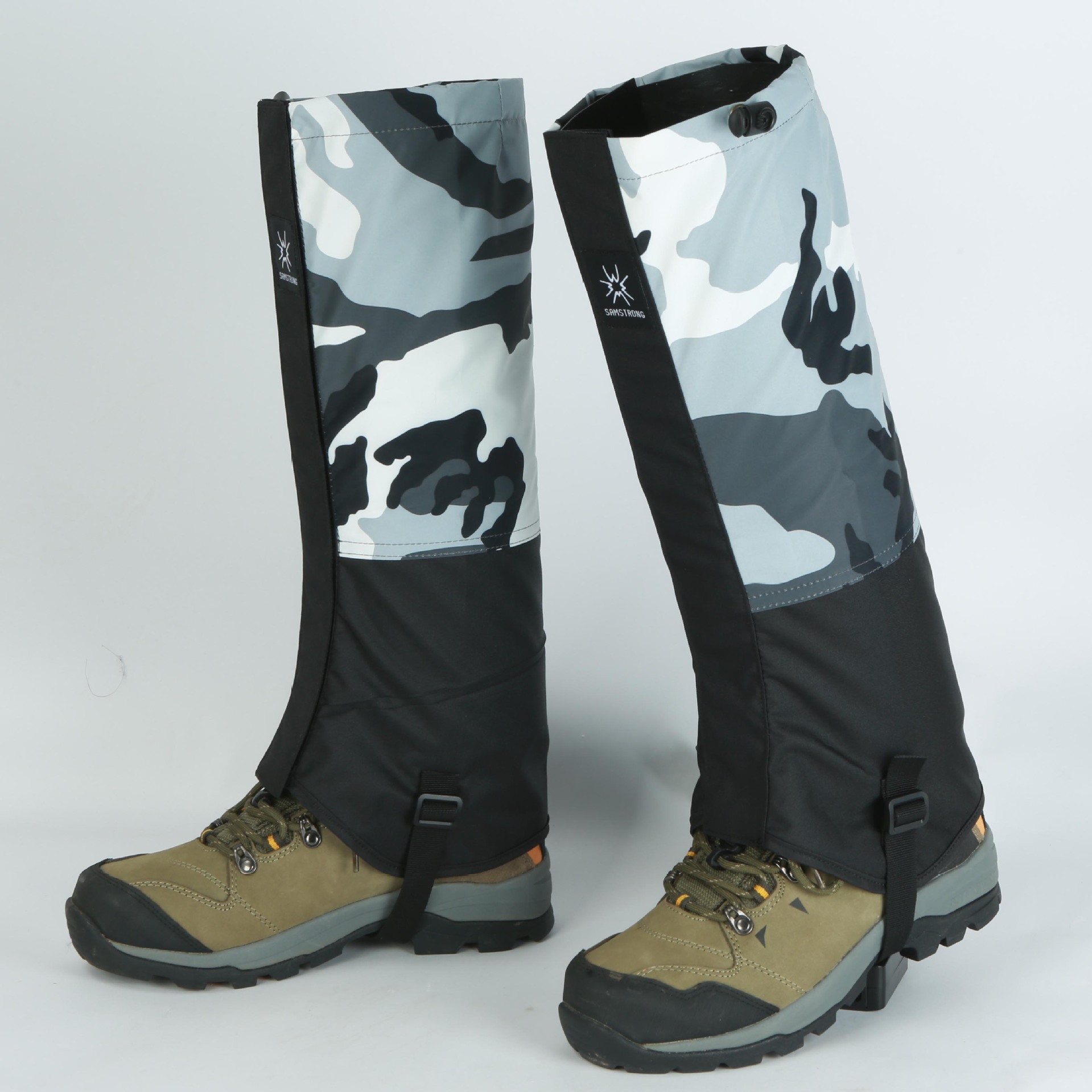 Shanmu Shanzhuang Men's and Women's Snow Gaiters Outdoor Anti-Snow Shoe Covers Water-Repellent Breathable Sand-Proof Leg Gaiters Desert Foot Covers