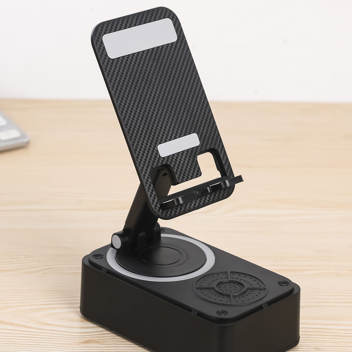 Lazy Person Smartphone Stand Desktop Bluetooth Speaker Three-in-One Folding Live Streaming Tablet Stand