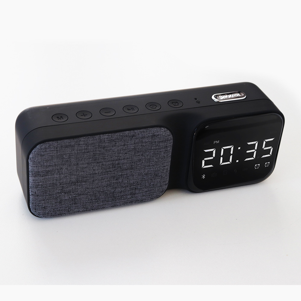 White Noise Machine Sleep Aid Fabric Bluetooth Audio Clock Sleep Machine White Noise Machine Curved Display