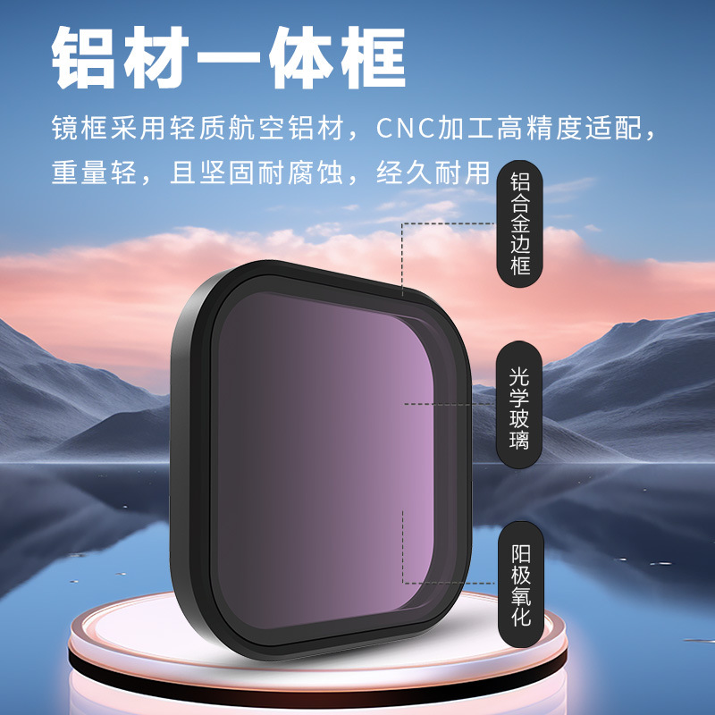 Quick-release filter CPL polarizer starburst filter UV protective filter for ACE Pro/Pro2 action camera
