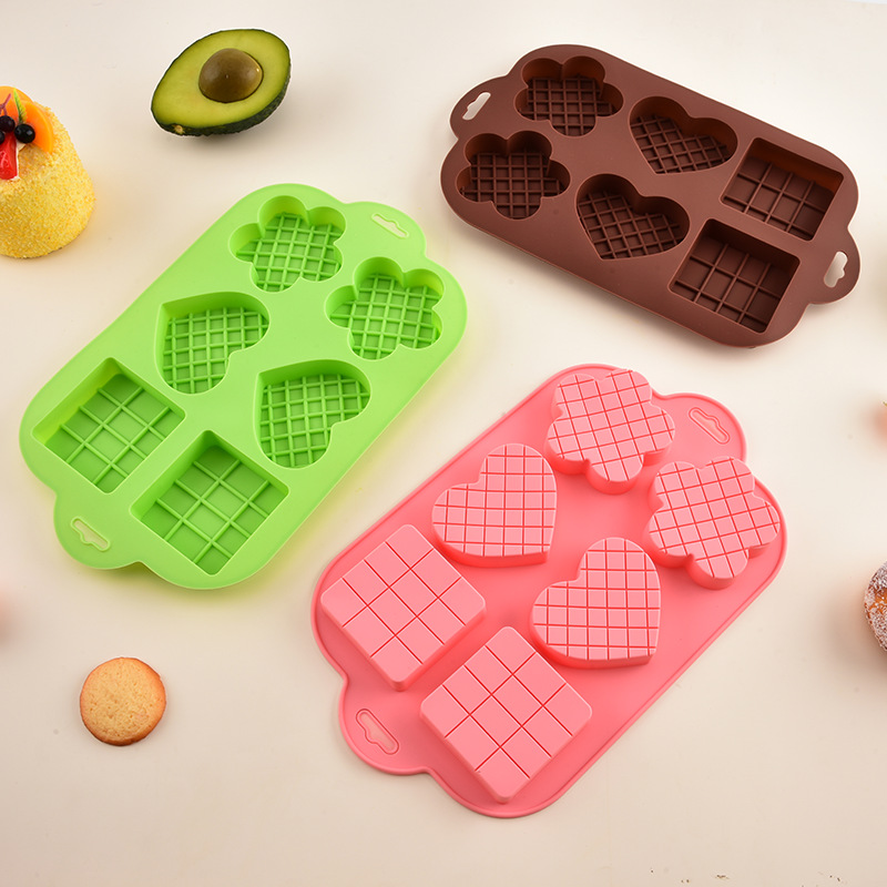 High temperature resistant silicone baking cake mold love swan chocolate pastry baking mold DIY baking tool