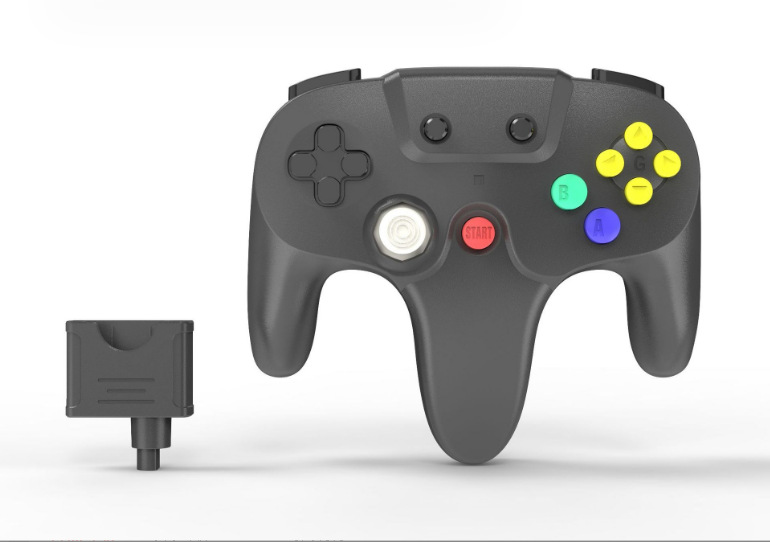 N64 Wireless Gamepad N64 Console Interface Wireless Gamepad Multi-Color 2.4G Wireless Gamepad