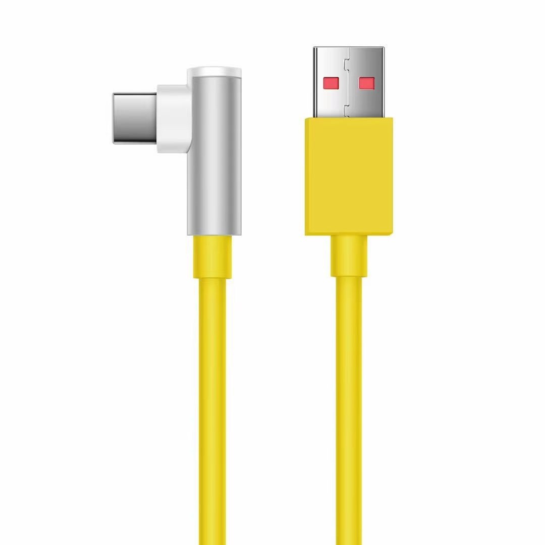 Single bent head 120W fast charging 6A gold label data cable for Xiaomi 15 Redmi phone 67W charging cable